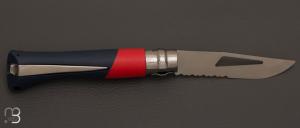   Couteau Opinel N°09 Océan rouge - Lame inox semi-crantée