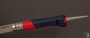   Couteau Opinel N°09 Océan rouge - Lame inox semi-crantée