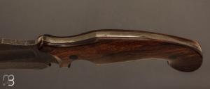    Couteau " Pièce unique XXL " fixe de Samuel Lurquin - Bois de fer d'Arizona et W2