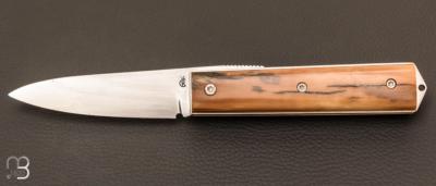 Couteau de poche Piémontais Ivoire de mammouth de Richard Ciachera