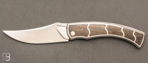 Couteau " Pointix " custom de Florent Dall'ava - L'atelier Dall'ava - Inox/Carbone Gold