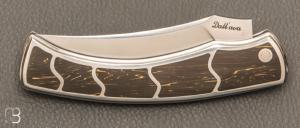 Couteau " Pointix " custom de Florent Dall'ava - L'atelier Dall'ava - Inox/Carbone Gold