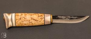 Couteau Puukko carbone-95 bouleau renne / KP606 25