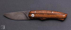    Couteau " Quetsche à friction " par Louis Contat - Bocote et acier XC100