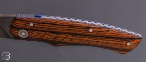    Couteau " Quetsche à friction " par Louis Contat - Bocote et acier XC100