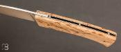 Birch Rhodanien folding knife by Pascal Renoux