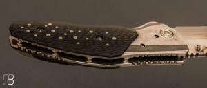 Couteau " Saboteur " custom par Allen Elishewitz - Fibre de carbone