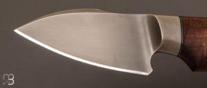 Couteau  " Semi intégral " fixe par David Lespect - Koa et lame en C105