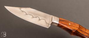 Couteau " Semi-intégral " bois de fer et acier W5 par Milan Mozolic