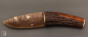   Couteau " Silex et bois de cerf " par Kévin Chartier