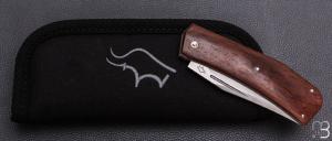   Couteau " Slipjoint " custom par Guy Poggetti - Micarta et 14c28