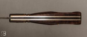   Couteau  "  Superbee " pliant custom par Nicolas Weber - Gidgee ondé stabilisé