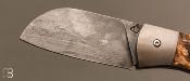 Couteau   " Tarasque " custom chancre de frêne olivier de David Margrita - Mbull Knives