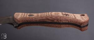    Couteau " The Ranch Harpoon Spanto 3V Stonewash Black DLC " par Rick Hinderer