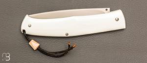    Couteau " Thiers" custom par Raphaël Durand - G10 blanc et RWL34