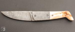  Couteau " Titan " de St�phane Robin - Le Cellois - Phacoch�re et lame damas mosa�que