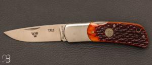 Tre Kronor folding knife Jigged bone TK3JBC by Fallkniven