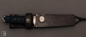 Couteau " UN #077 " par Rockstead - ZDP189 et galuchat