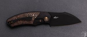  Couteau " UNNAMED#01 BLACK " David Lespect par WE KNIFE