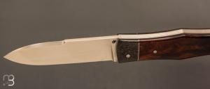  Couteau " Violon" par Philippe Lemonnier - Bois de fer d'Arizona et RWL34 