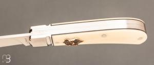 Couteau " Wharmcliffe Trapper 2 lames " par Aleksandr Vetrov - Micarta / M390