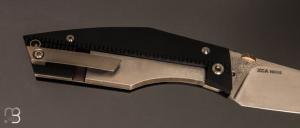 Couteau "  X-CA Frame Lock  " custom par Torpen Knives - Jérôme Hovaere - G-10 et N690