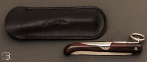   Couteau de poche Yatagan 10 cm par J. Mongin - Bois de fer
