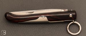   Couteau de poche Yatagan 10 cm par J. Mongin - Bois de fer