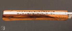  Couteau de poche modèle "Zen" par Berthier - Bois de serpent et lame inoxydable