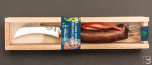   Couteau à champignons Opinel N°08 manche noyer noir 
