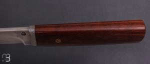 Couteau " Tanto "  de Jean Paul Sire - Cocobolo et lame forgée acier C130
