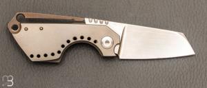 Couteau coupe-cigare  " Monster " par Thierry Savidan - Titane et RWL-34