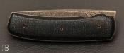 Couteau custom " Liner Lock" - Micarta et Elmax par Guy Poggetti