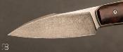 Couteau custom pliant de David Lespect - Bois de fer d'Arizona et RWL34 Acidwash
