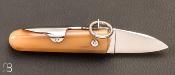 Couteau de poche Coup de Poing 8 cm Corne Blonde par J. Mongin