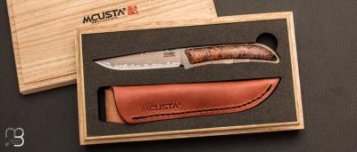 Couteau droit Mcusta MC006DP numéro 20/50 -  Lame damas Mokumé VG10 San Mai - Limited Edition 50 exemplaires