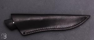  Couteau droit par Nicolas Mestrallet - Atelier du couteau de Vaunaveys - Acier C130 et ébène