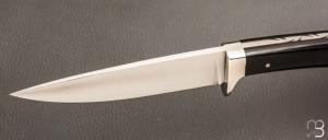  Couteau  fixe par Laurent Gaillard - G10 et 100C6