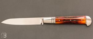   Couteau " Inspiration Issoire/Yssingeaux " par Honor Vilain - Os cerf et RWL34