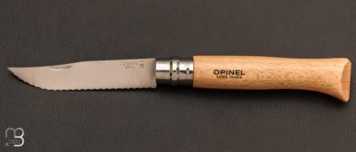 Couteau Opinel N°12 lame crantée inox hêtre