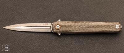 Dague pliante MKM Flame Light micarta vert - MKFL02LGC
