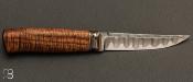 Couteau fixe nordique par Kaj EMBRETSEN - Damas et Australian blackwood
