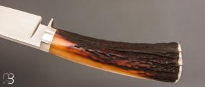   Couteau " Hunter " fixe de Scott Gallagher - Cerf sambar et 80CrV2