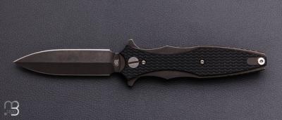    Couteau " Maximus double Edge dagger " par Rick Hinderer - G10 noir et lame en CPM 20CV