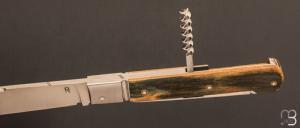   Couteau  "  Pradel 3 pièces " par Romain Alvarez - RWL-34 et ivoire de mammouth