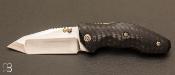 Couteau "Saboteur" custom par Allen Elishewitz - Fibre de carbone
