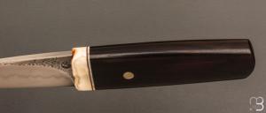   Couteau " Shean Dhu " de Jean Paul Sire - Ébène et acier C130