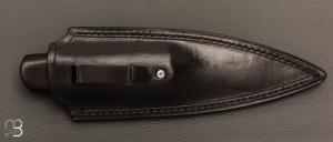   Couteau " Shean Dhu " de Jean Paul Sire - Ébène et acier C130