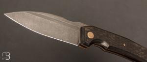 Couteau " Speartak regular " Carbone et lame en RWL34 de GTKnives - Thomas Gony