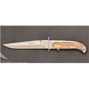 Girafe bone Integral Sub Hilt fixed-blade knife by Charlie Bennica